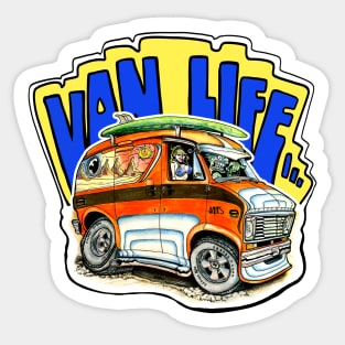 "Van Life" Sticker, Cali Sticker